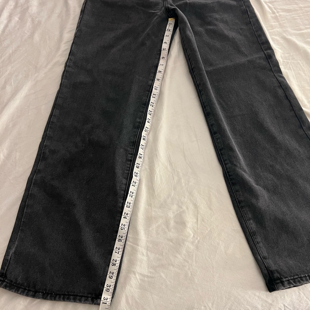 WHITE FOX “Bring the style high wide leg” Black Jeans - Picture 3 of 6